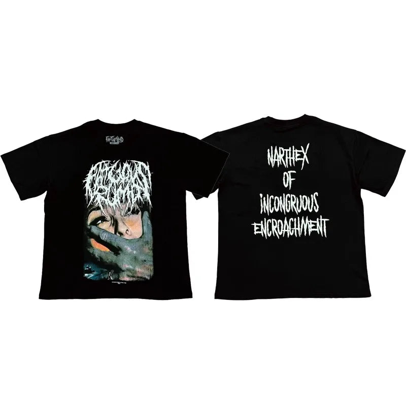 Black Narthex Incongruous Encroachment Graphic Tee