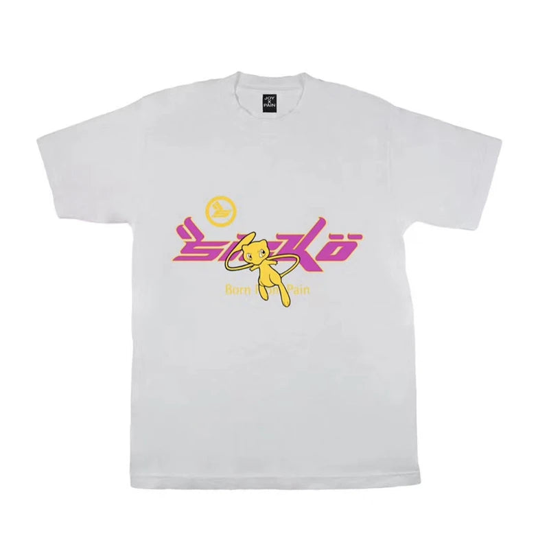 White Foaming Born Pain Graphic Tee