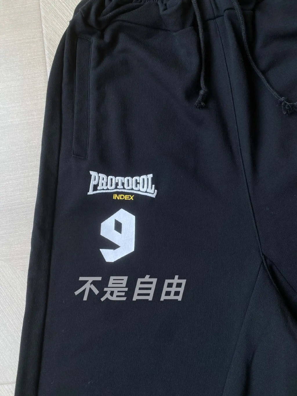 Black Statement Cargo Shorts