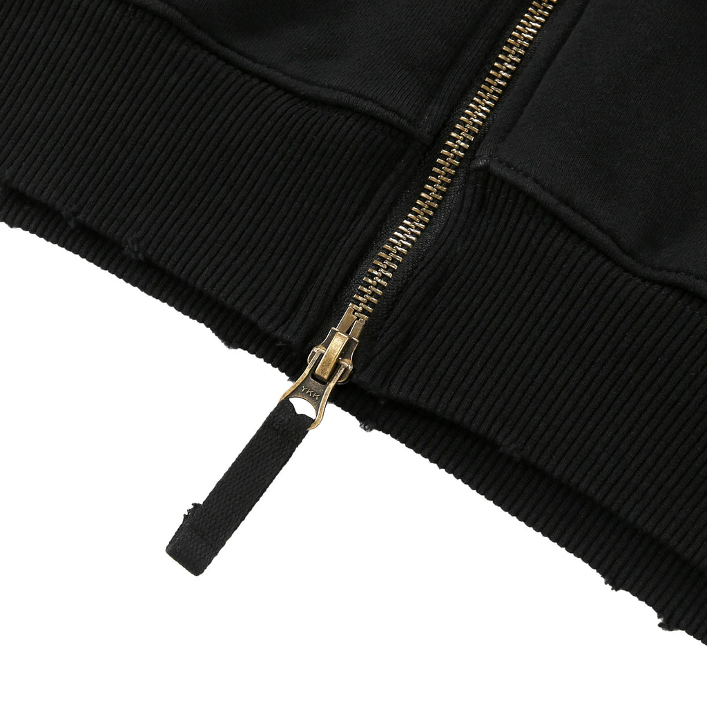 Black Wash Graphic Hoodie