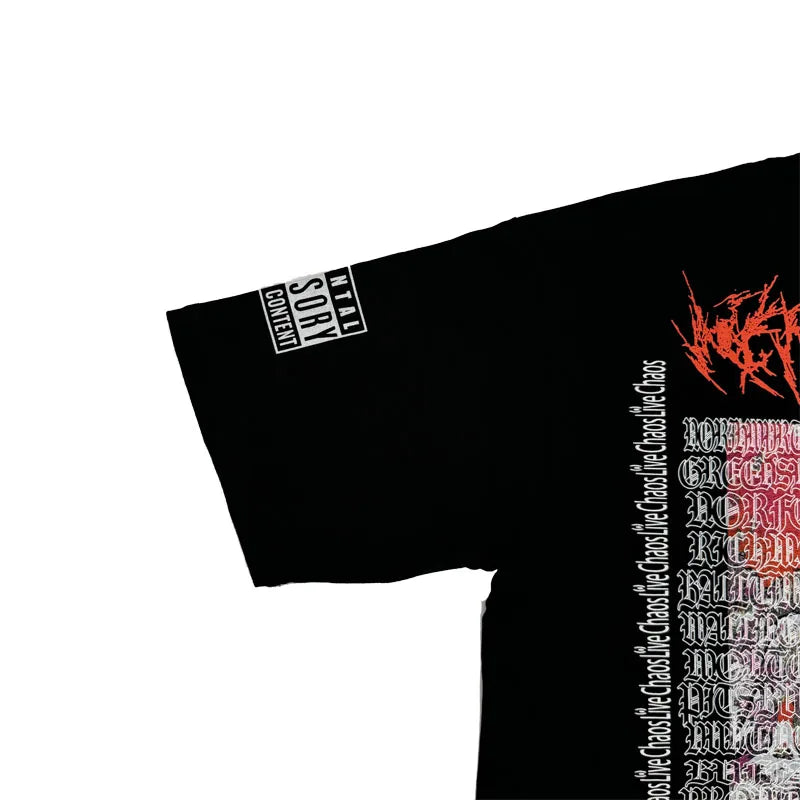 Black Leg Bold Artwork Graphic Tee