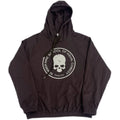 Black Skull Bold Print Graphic Hoodie