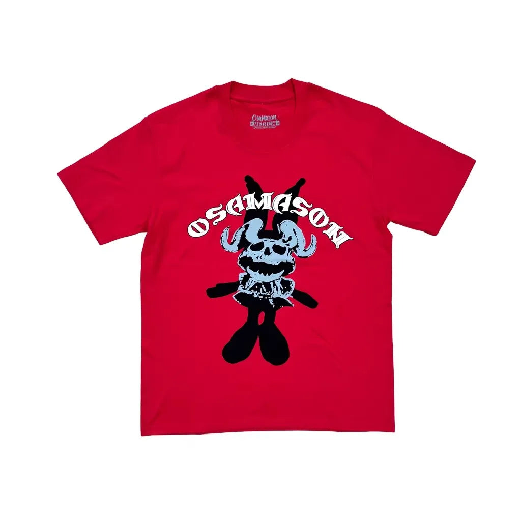 Red Black Texas Skull Graphic Tee