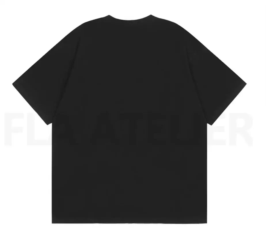 Black Statement Retro Emblem Graphic Tee