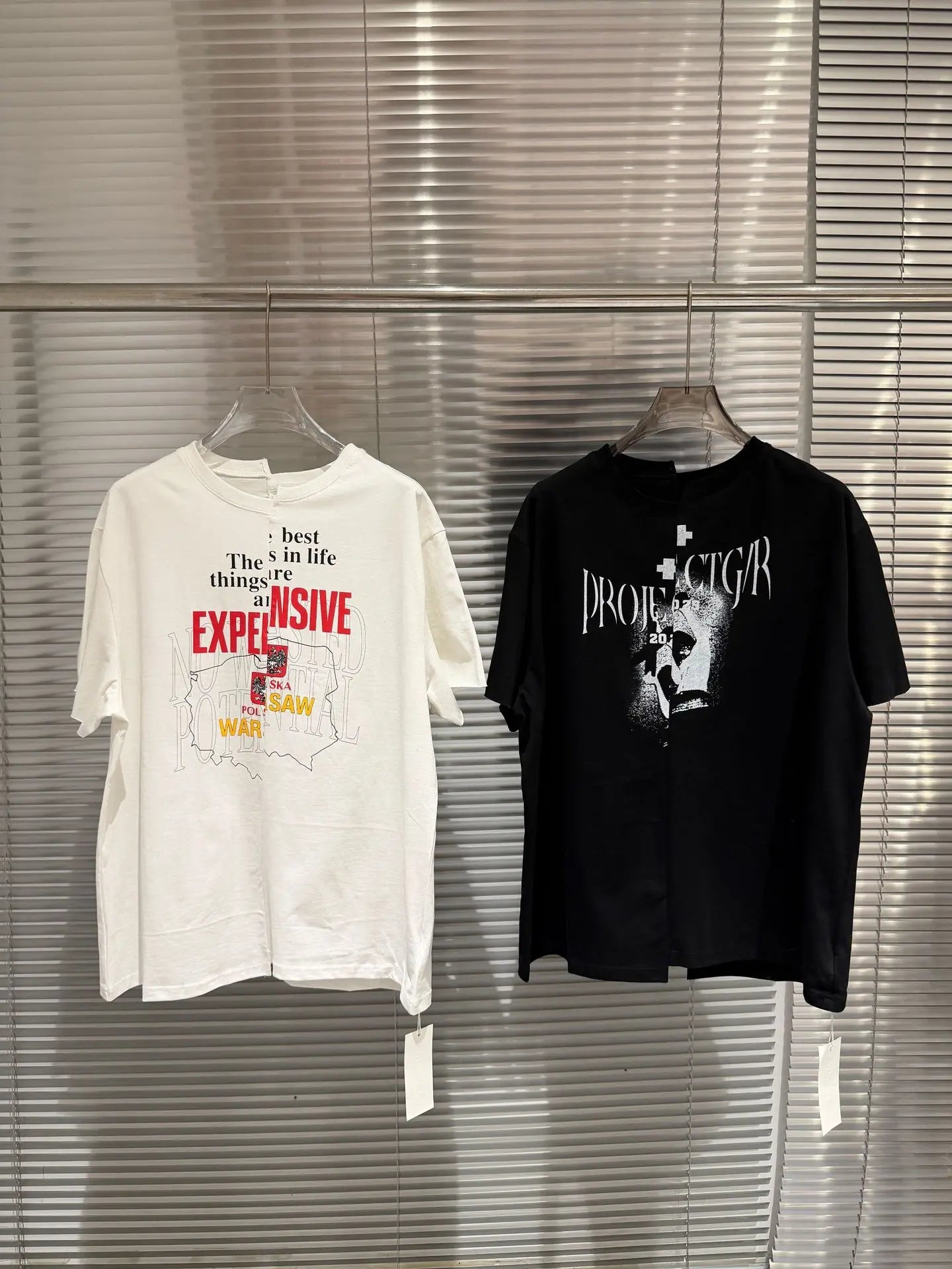 Charcoal Asymmetric Graphic Tee