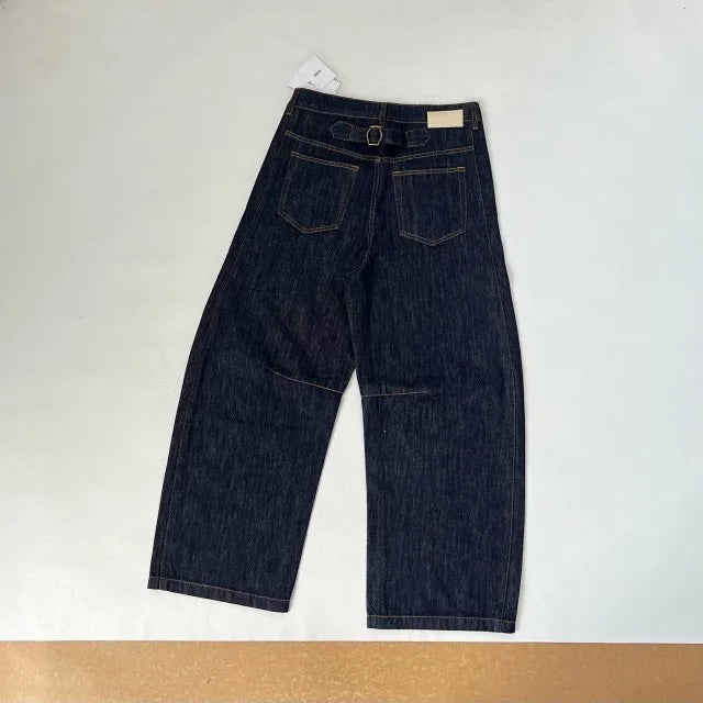 Black Statement Straight-Leg Jeans