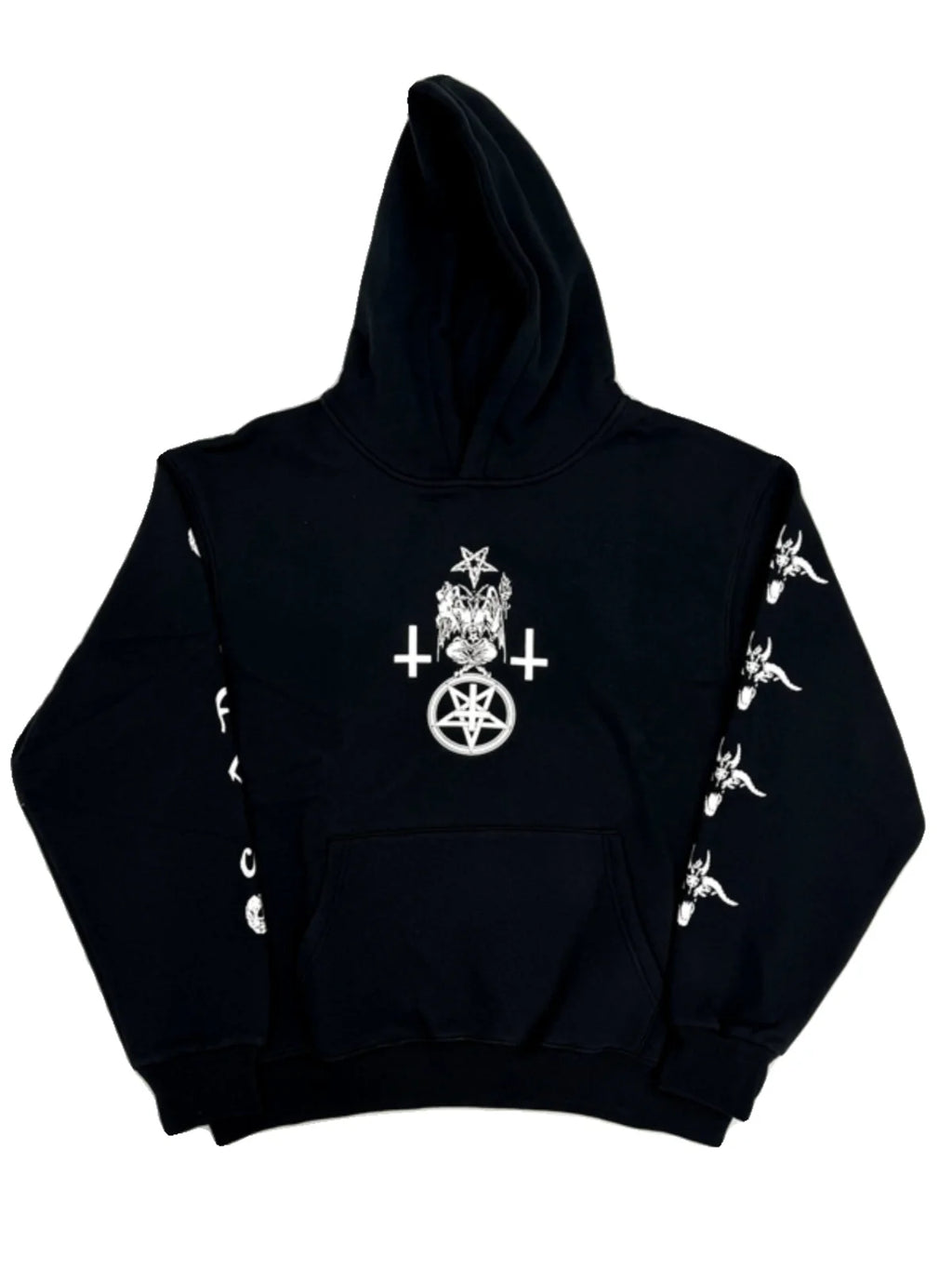 Black Skull Son Darkness Graphic Hoodie