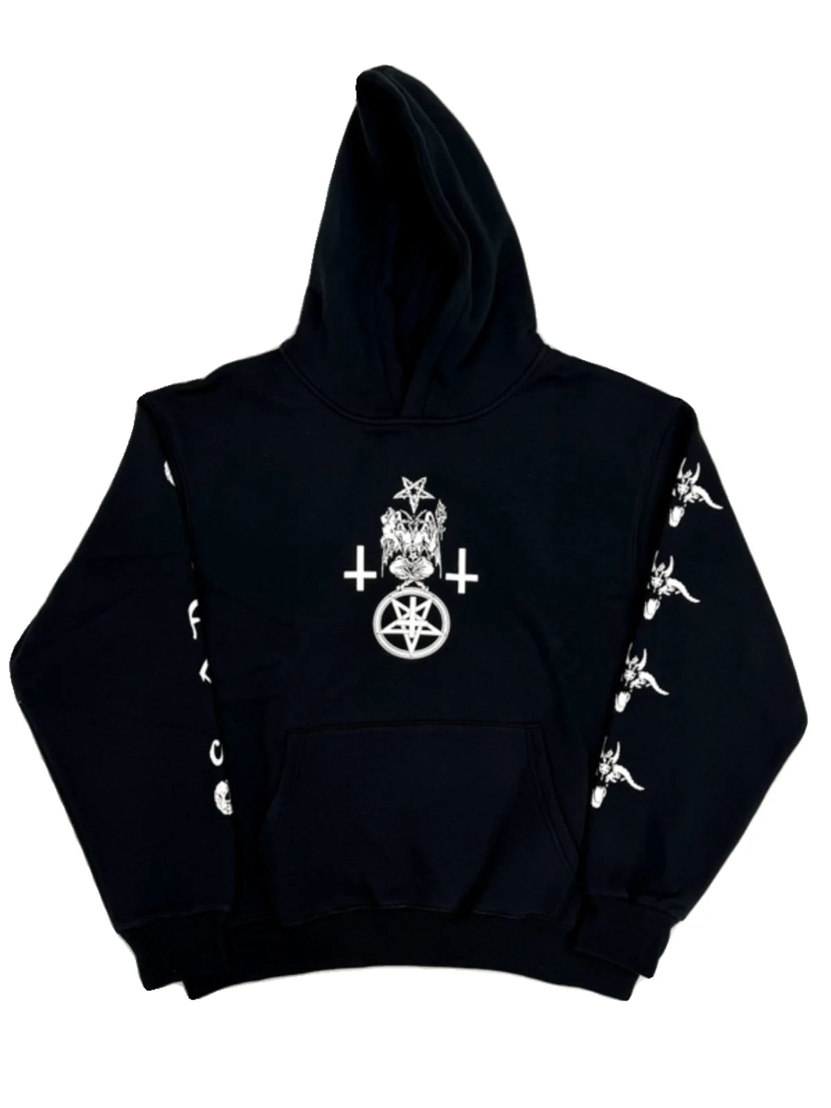 Black Skull Son Darkness Graphic Hoodie