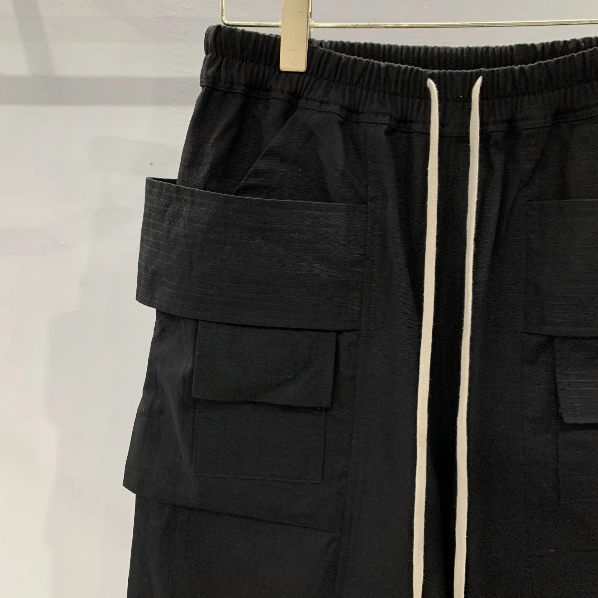 Beige Tactical Paratrooper Cargo Pants