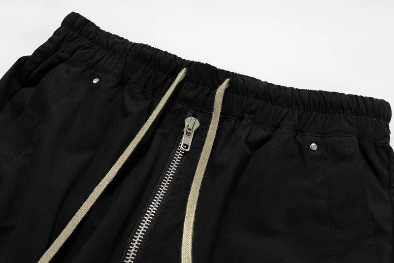 Black Tactical Bold Print Cargo Pants
