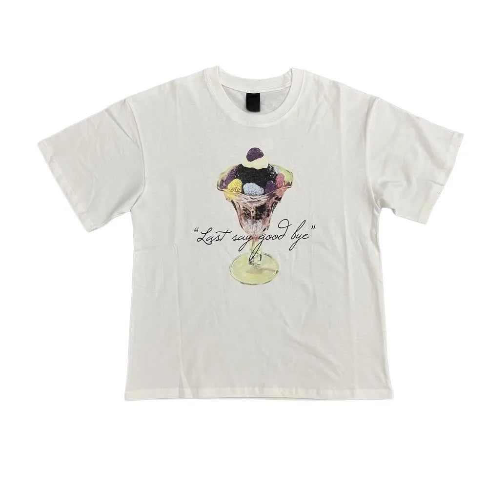 White Ice Cream Graphic Tee