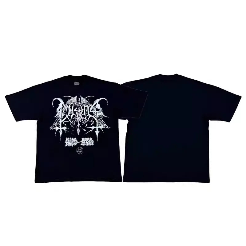 Black Morechaos Anthems Evolution Graphic Tee