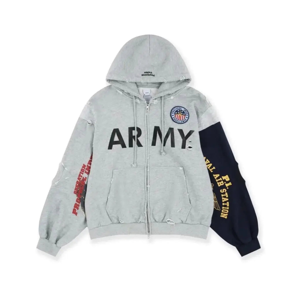 White Army Graphic Hoodie