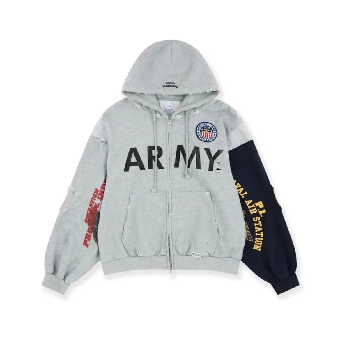 White Army Graphic Hoodie
