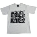 Beige Rock Band Skull Graphic Tee