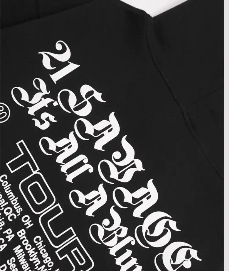 Black Savage October Cactus Graphic Hoodie