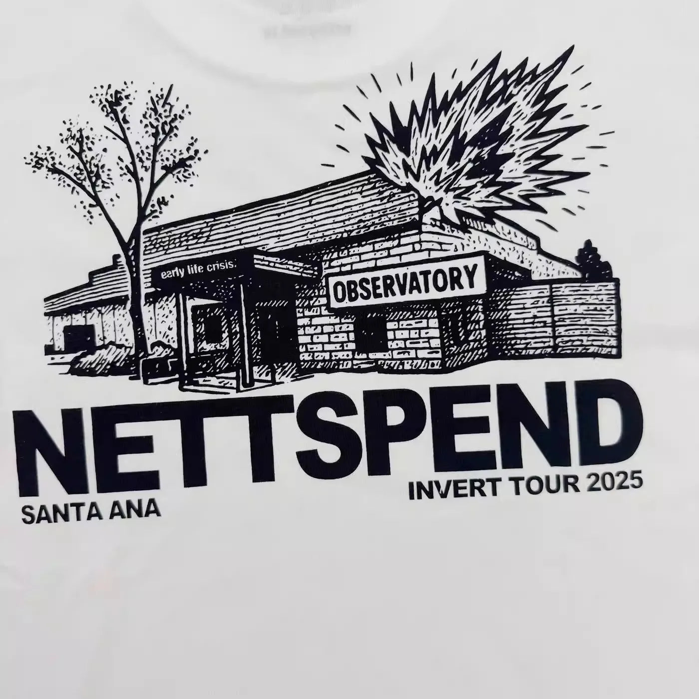 White Invert Observatory Graphic Tee