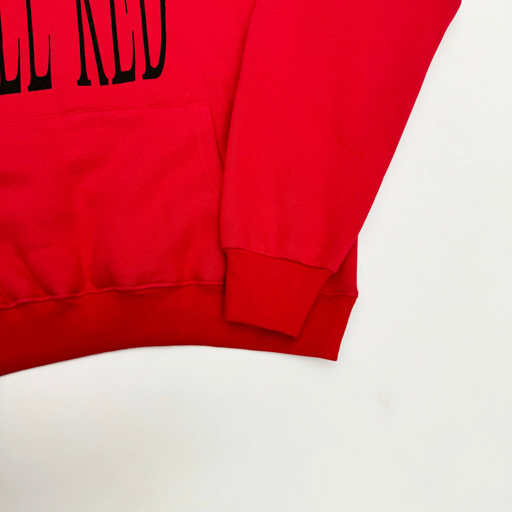Parental Advisory Red Graphic Hoodie