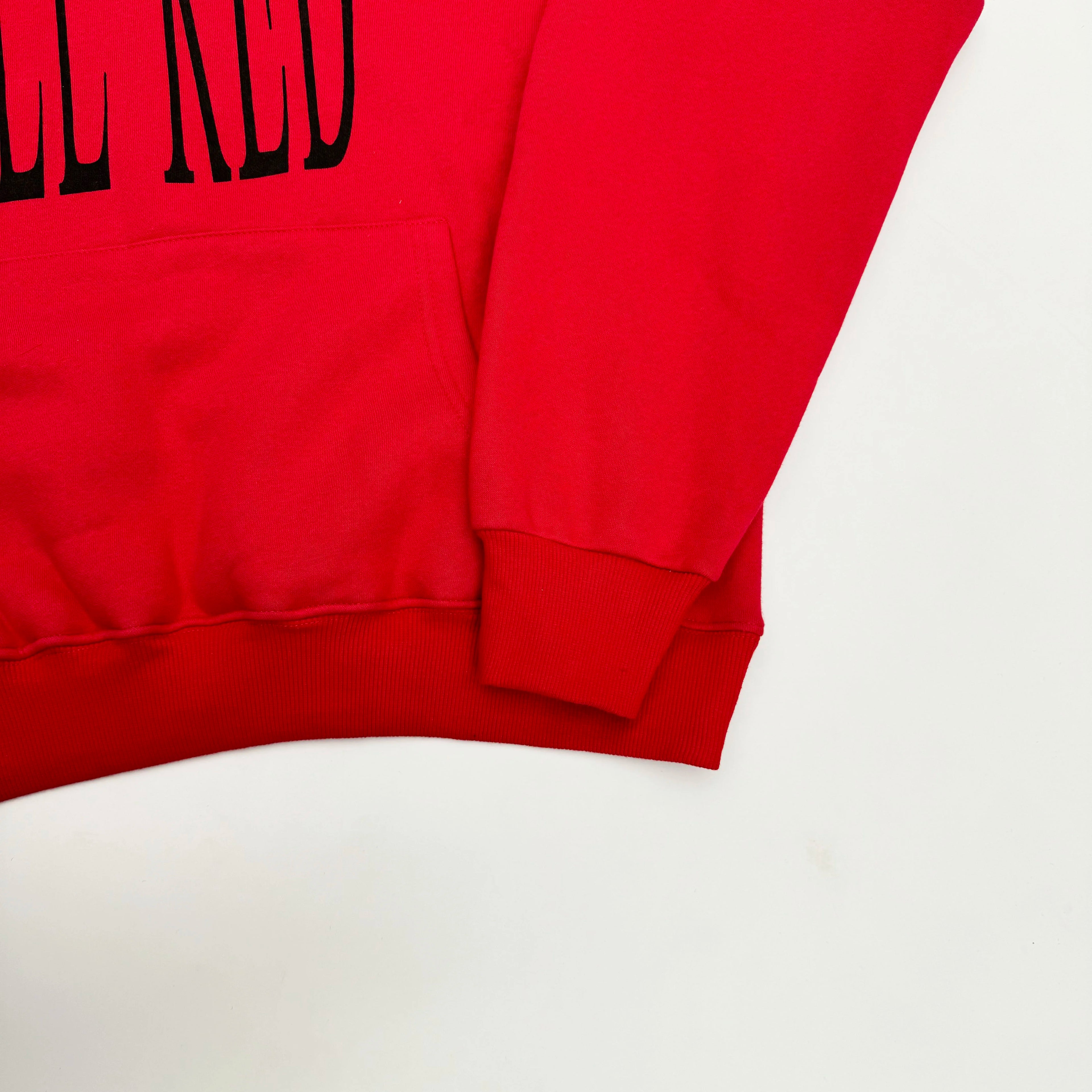 Parental Advisory Red Graphic Hoodie