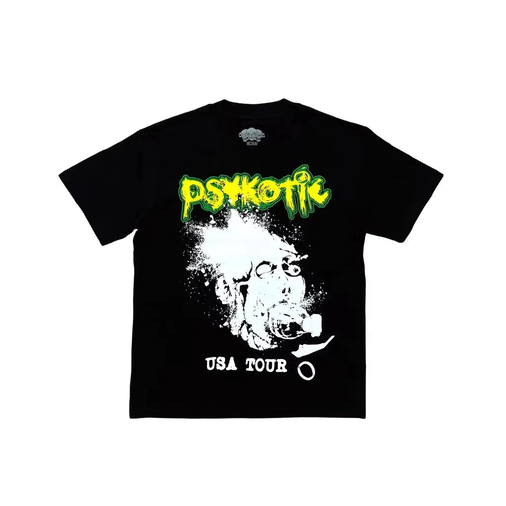 Black Psykotic USA Mech Graphic Tee