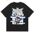 Black Statement Retro Illustration Graphic Tee
