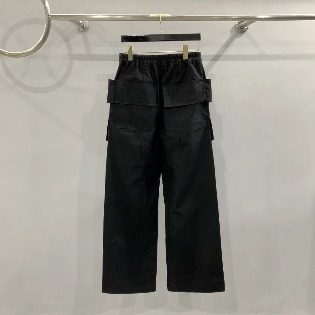Beige Tactical Paratrooper Cargo Pants