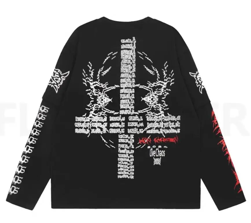 Black Hate Bold Print Graphic Tee