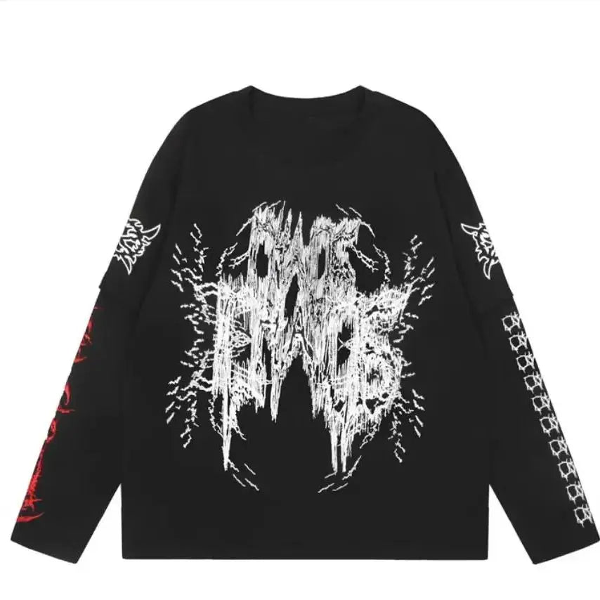 Black Hate Bold Print Graphic Tee