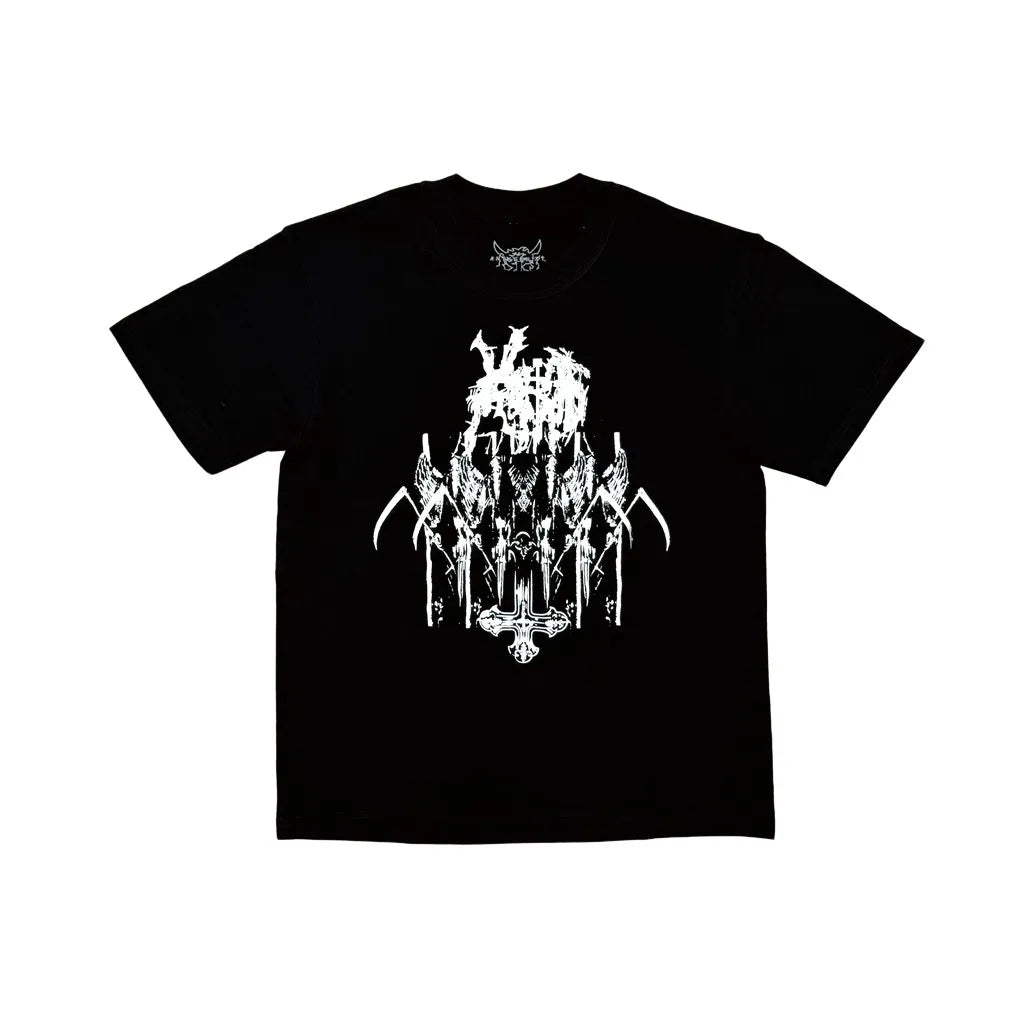 Black Statement Abstract Icon Graphic Tee
