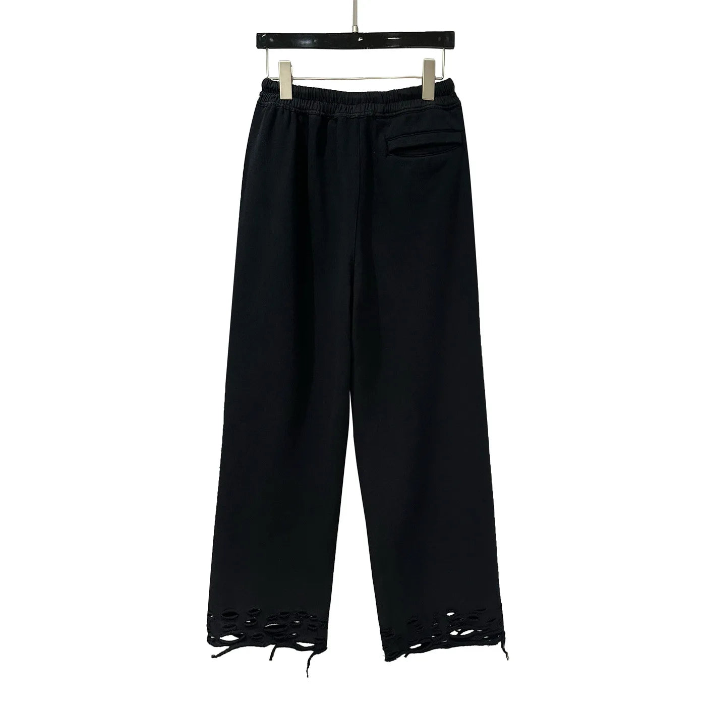 Black Tactical Bold Motif Cargo Pants