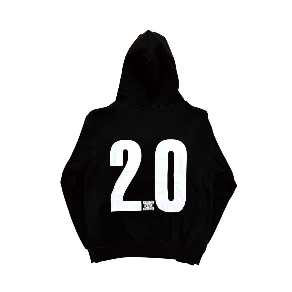 Black Cross Graphic Hoodie