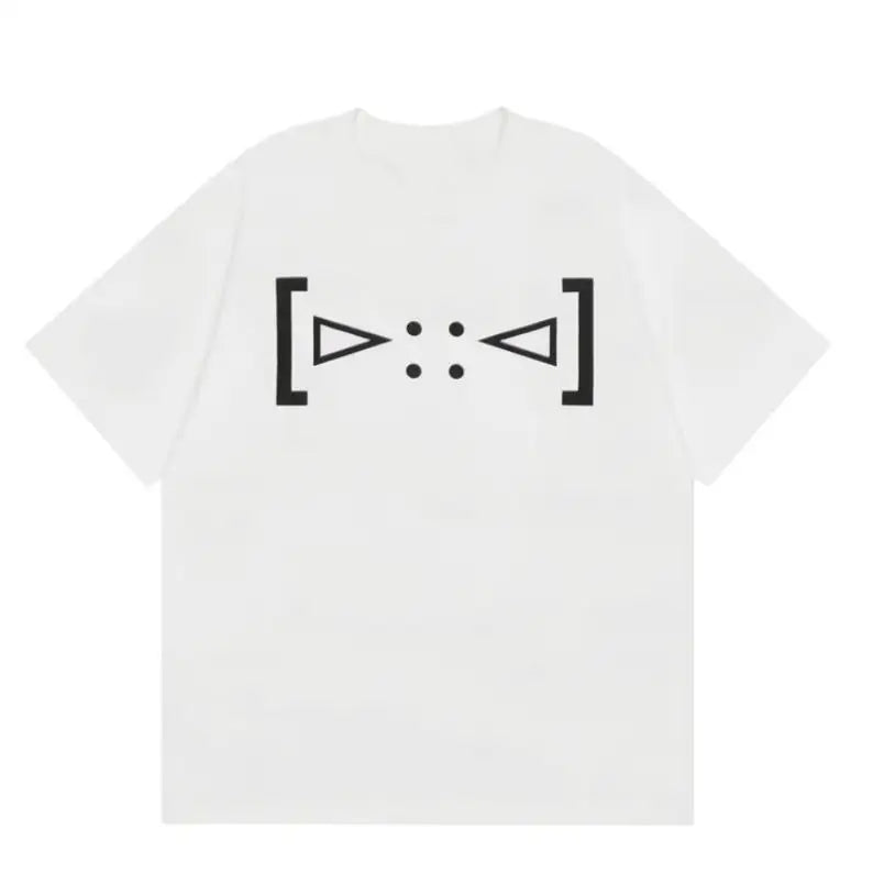 Black Skull Bold Print Graphic Tee