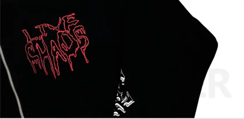 Black Hate Graphic Hoodie