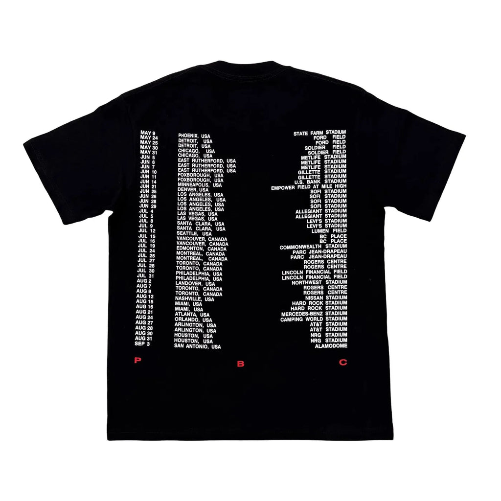 Black Music Bold Print Graphic Tee
