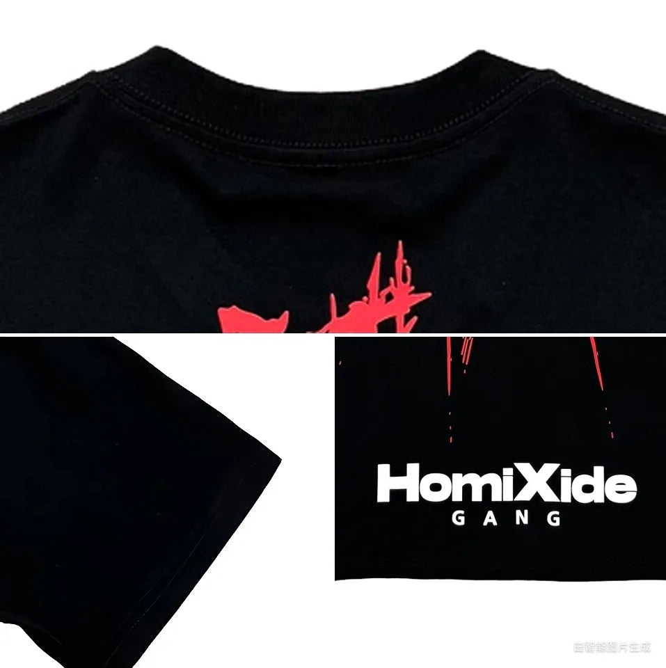 Black Homixde Gang Box Graphic Tee