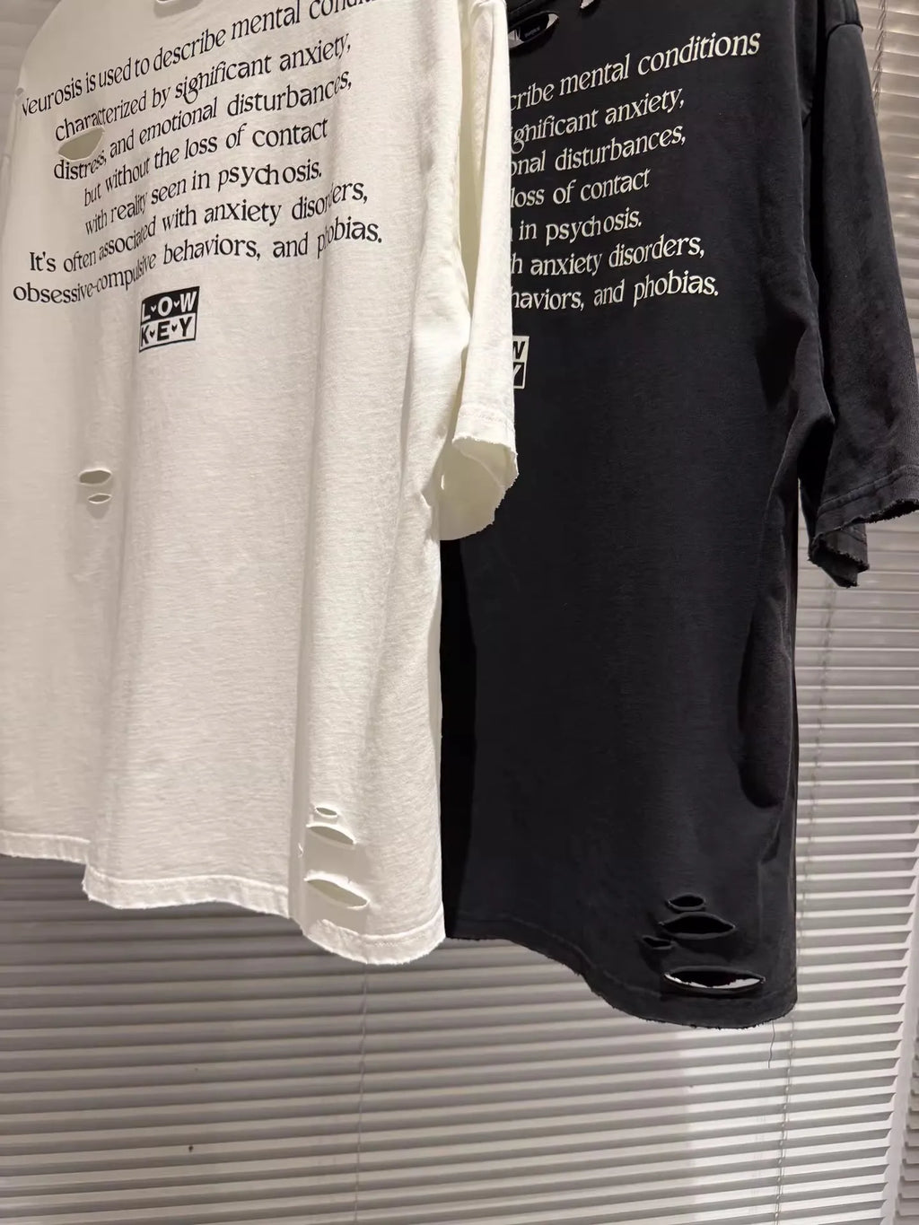 Charcoal Distressed Graphic Tee