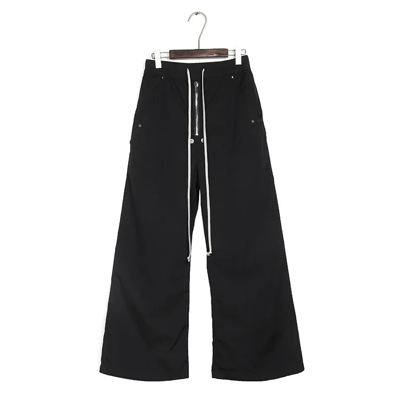 Black Tactical Paratrooper Cargo Pants