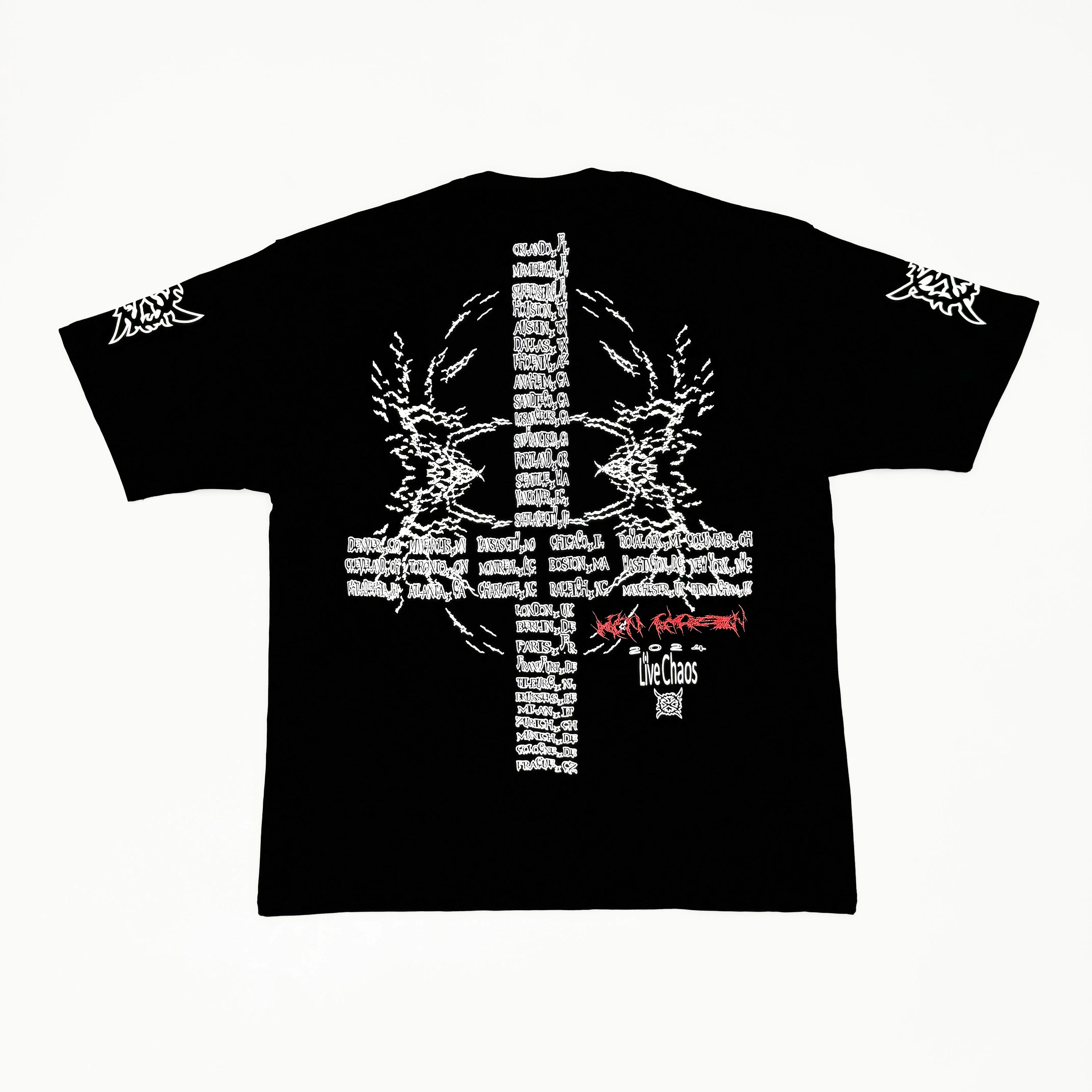 Black Skull Bold Artwork Graphic Tee