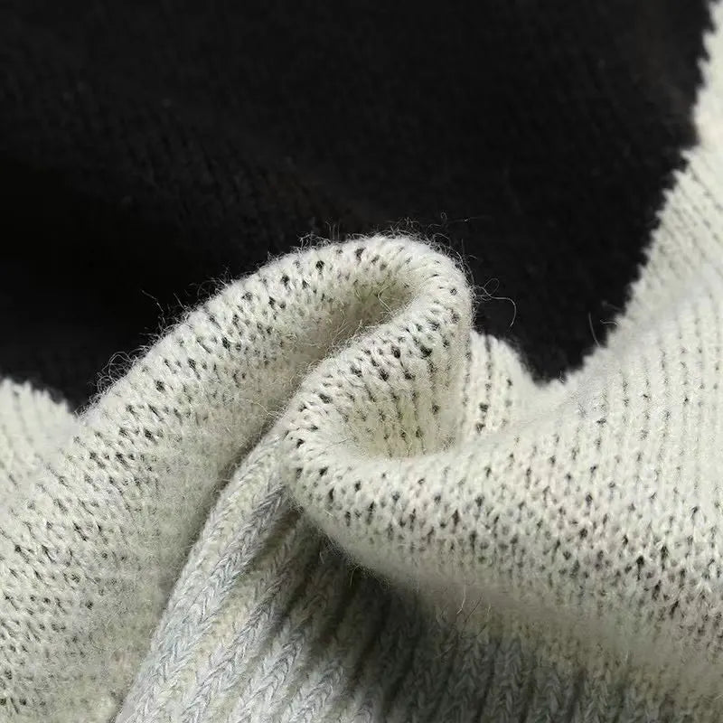 Billiards Black Eight Mohair Graphic Sweater