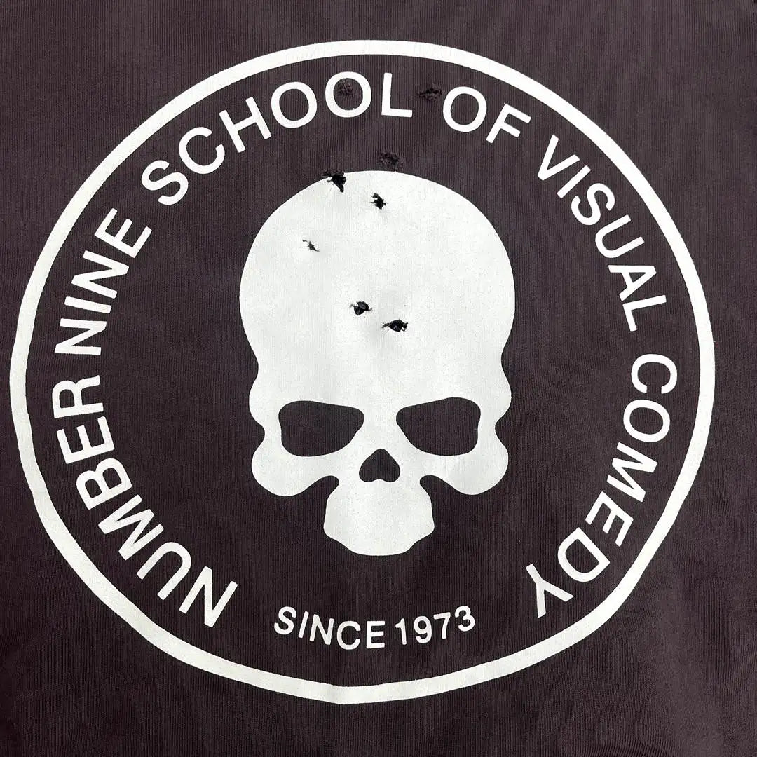 Black Skull Bold Print Graphic Hoodie
