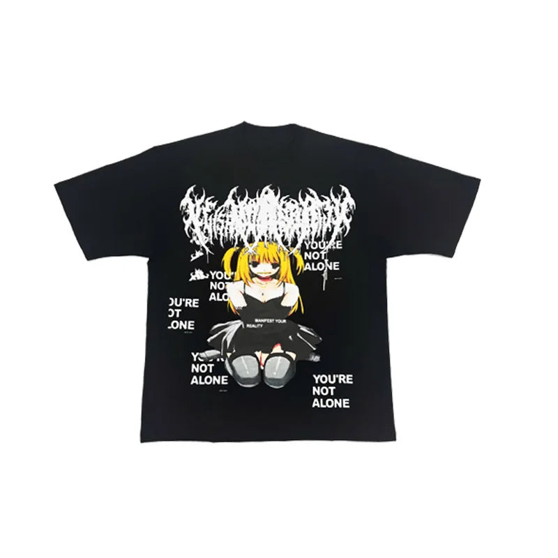 Black Statement Abstract Graphic Graphic Tee