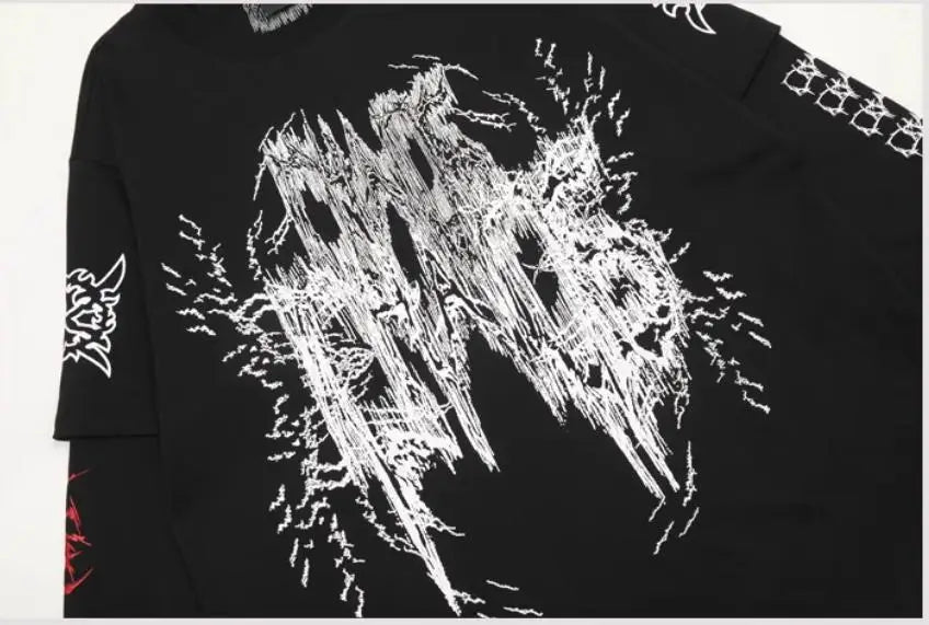 Black Hate Bold Print Graphic Tee