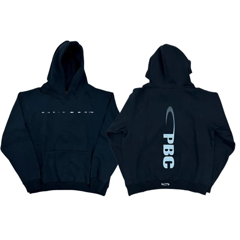 Black Music Box Set Graphic Hoodie