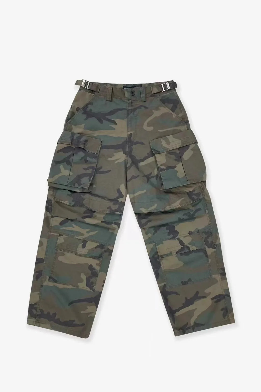 White Snow Camo Camouflage Graphic Jeans