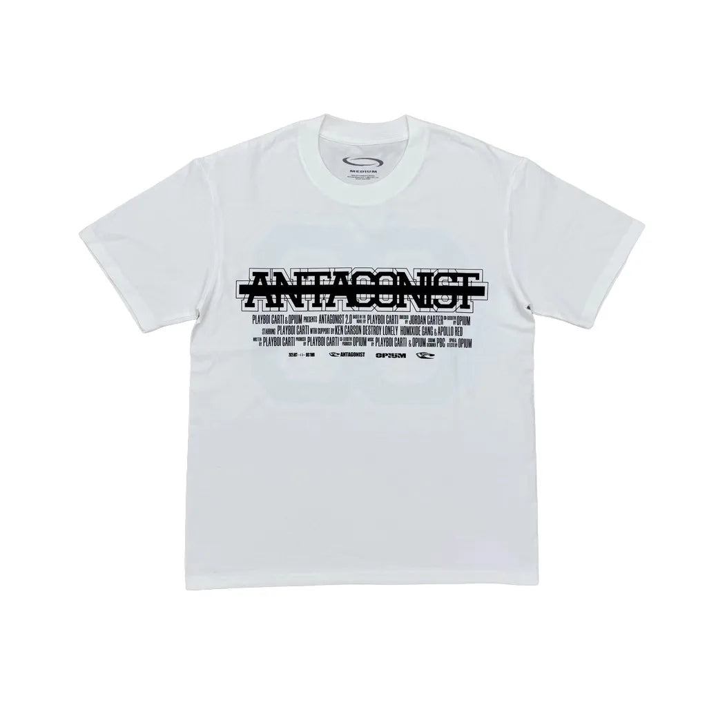 Black Statement Abstract Pattern Graphic Tee