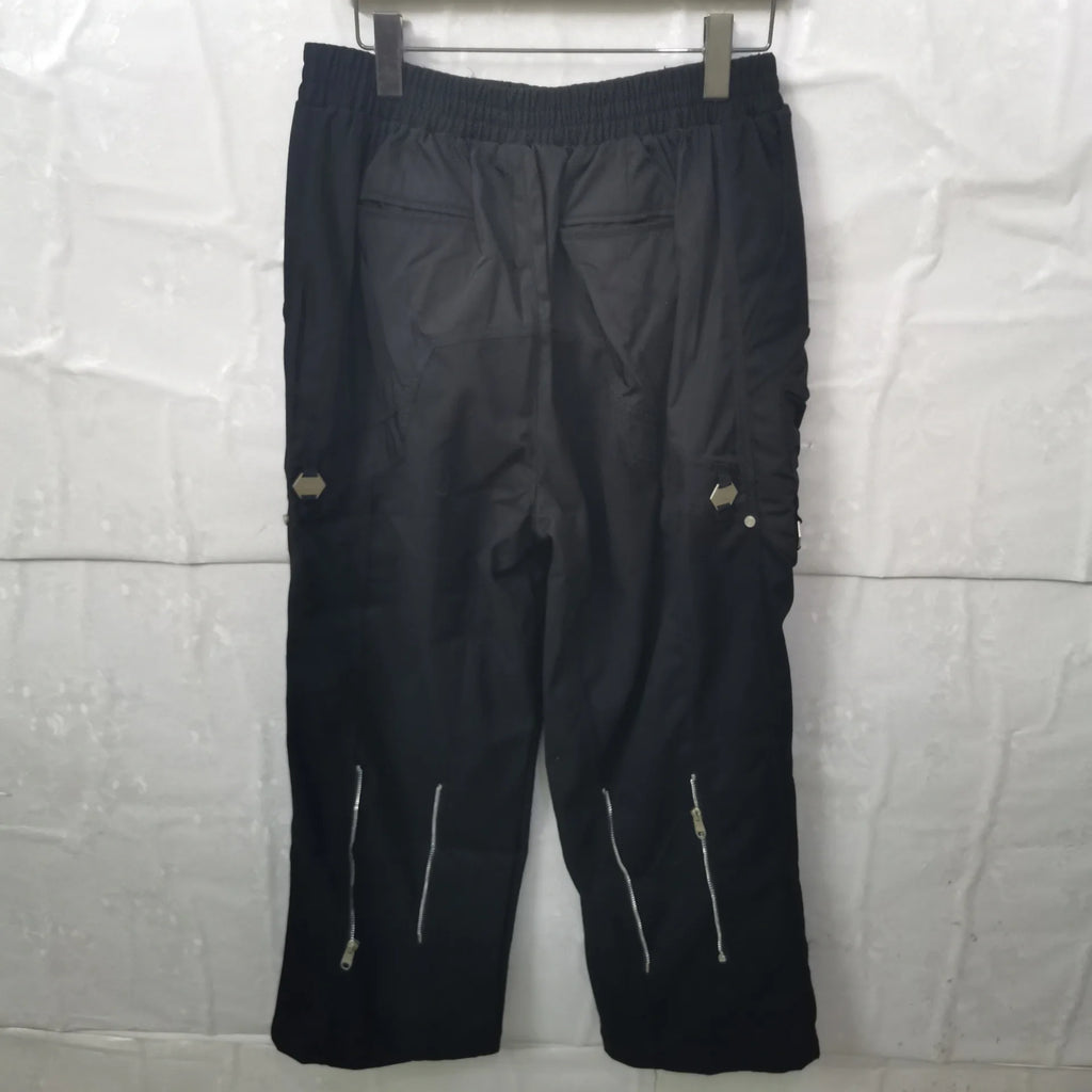 Black Sports Functional Cargo Pants