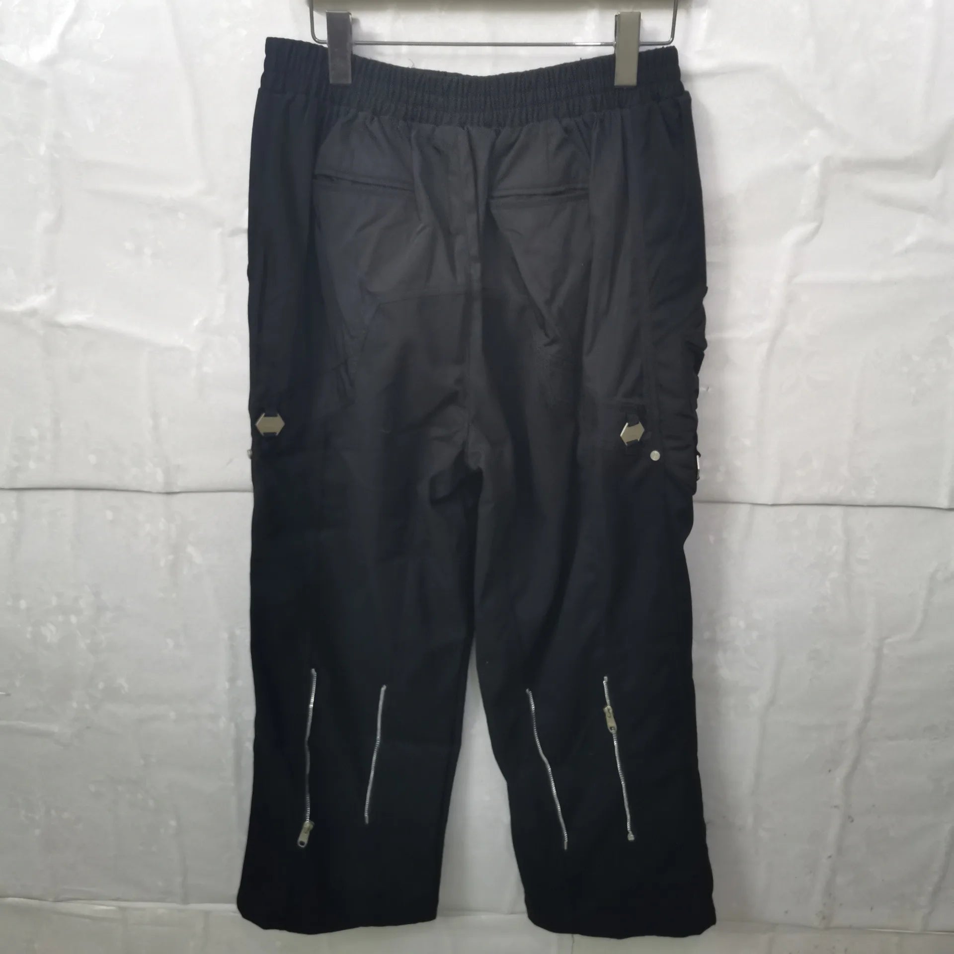 Black Sports Functional Cargo Pants