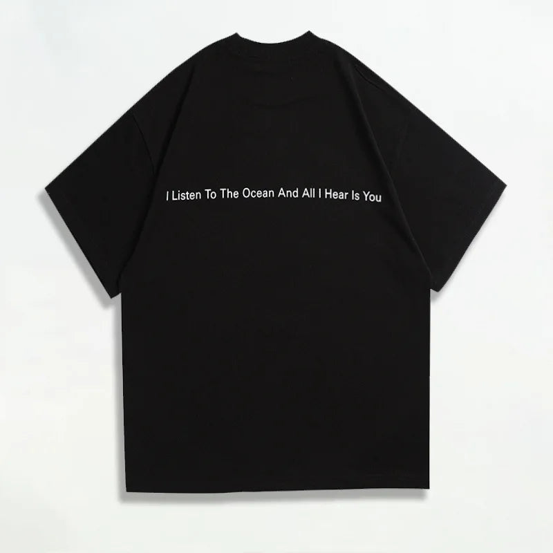 Black Swan Face Reflection Graphic Tee
