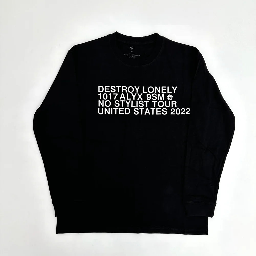 Black Statement Bold Print Graphic Tee