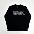 Black Statement Bold Print Graphic Tee